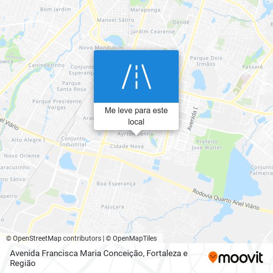 Avenida Francisca Maria Conceição mapa