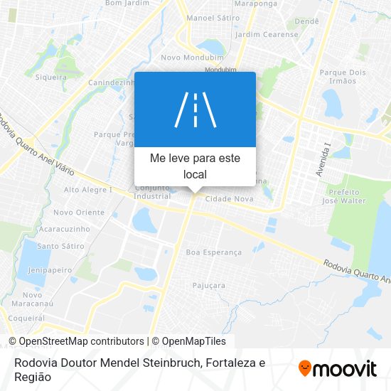 Rodovia Doutor Mendel Steinbruch mapa