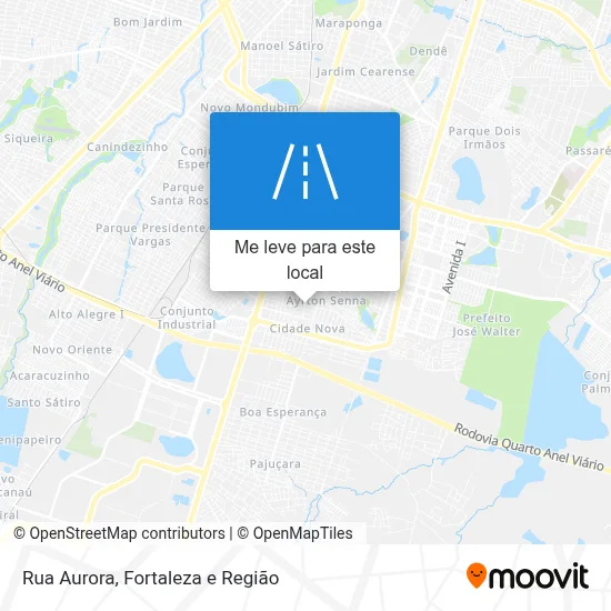 Rua Aurora mapa