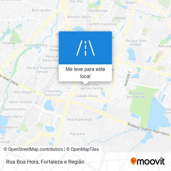 Rua Boa Hora mapa