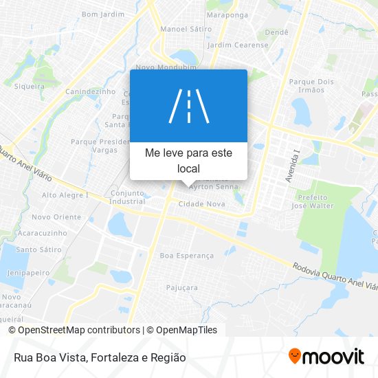 Rua Boa Vista mapa