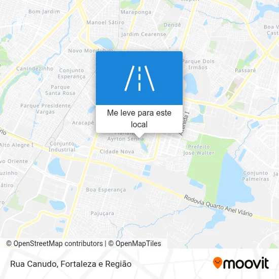 Rua Canudo mapa