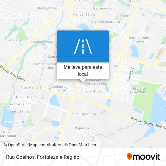 Rua Coelhos mapa