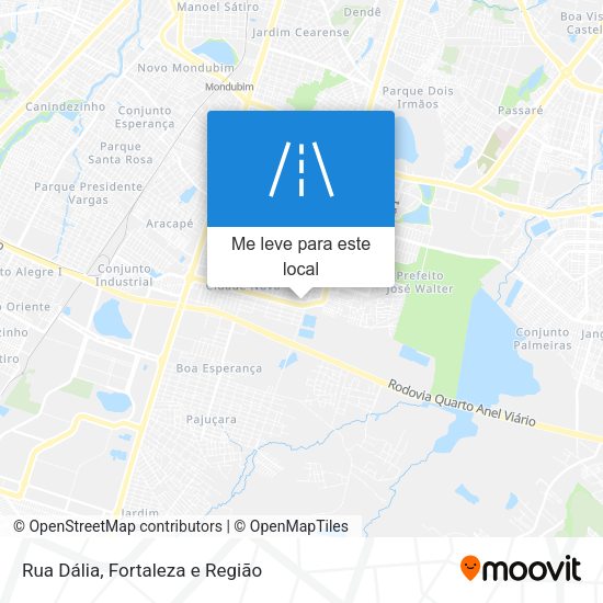 Rua Dália mapa