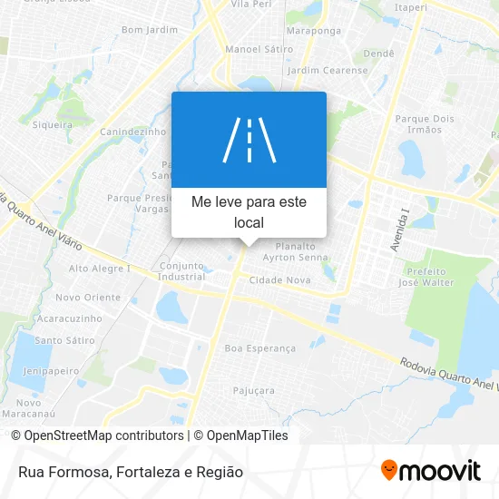 Rua Formosa mapa