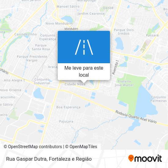 Rua Gaspar Dutra mapa