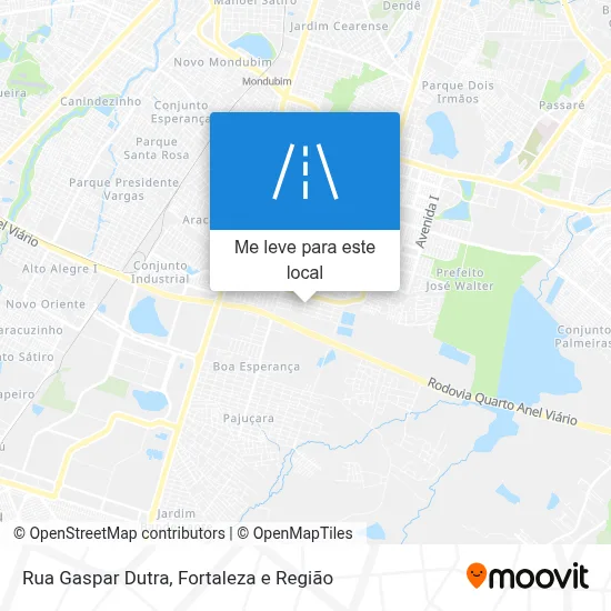 Rua Gaspar Dutra mapa