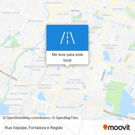 Rua Itajuípe mapa