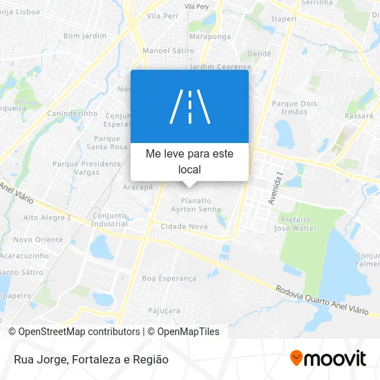 Rua Jorge mapa