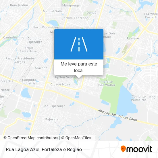 Rua Lagoa Azul mapa