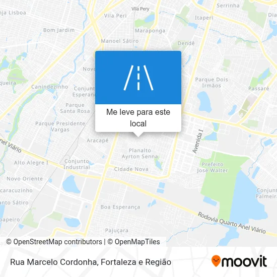 Rua Marcelo Cordonha mapa