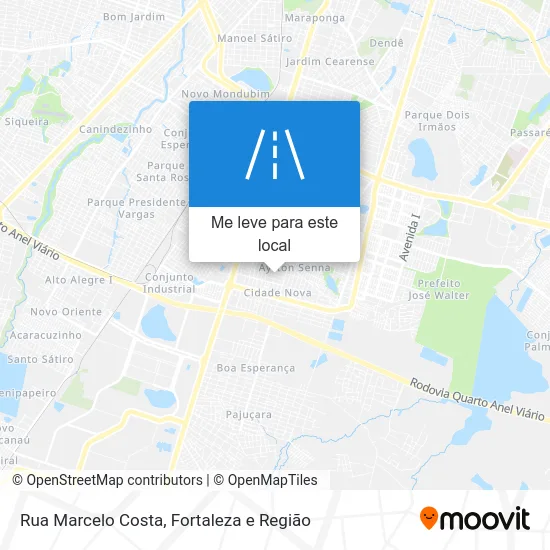 Rua Marcelo Costa mapa