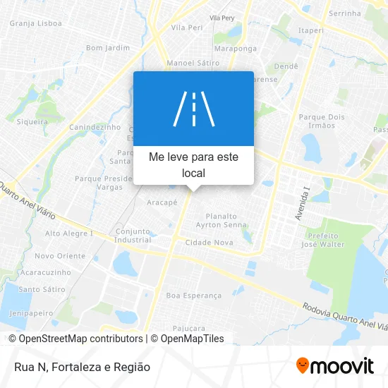 Rua N mapa