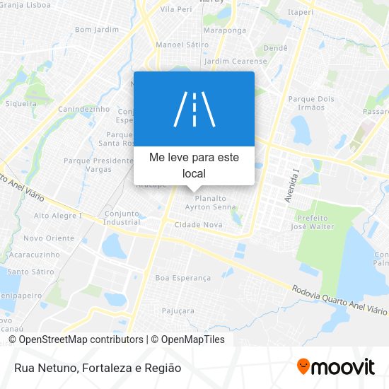 Rua Netuno mapa
