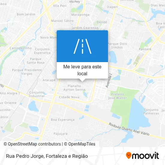 Rua Pedro Jorge mapa