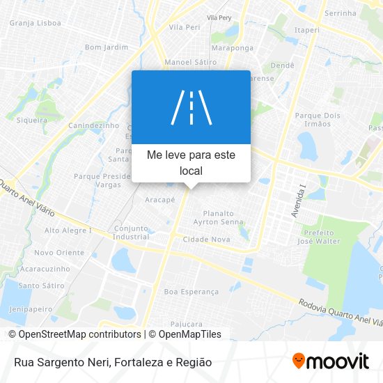 Rua Sargento Neri mapa