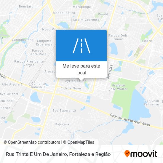 Rua Trinta E Um De Janeiro mapa