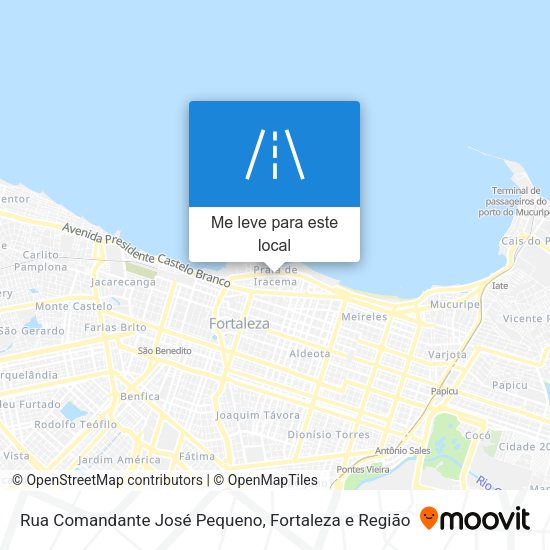 Rua Comandante José Pequeno mapa