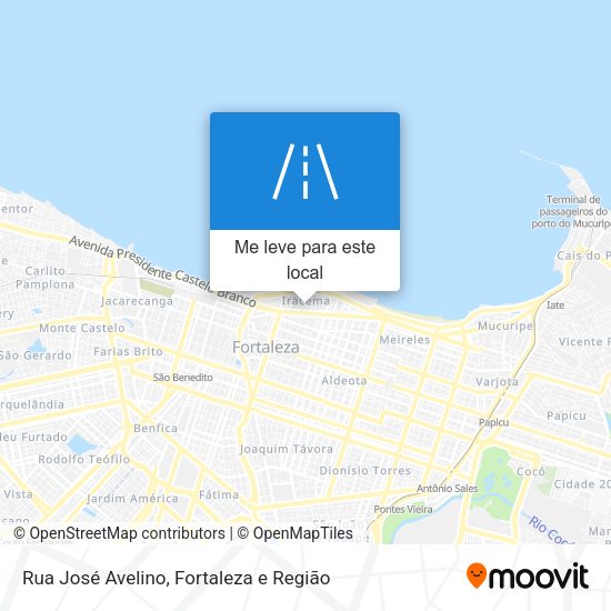 Rua José Avelino mapa
