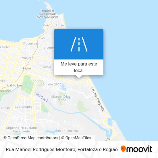 Rua Manoel Rodrigues Monteiro mapa