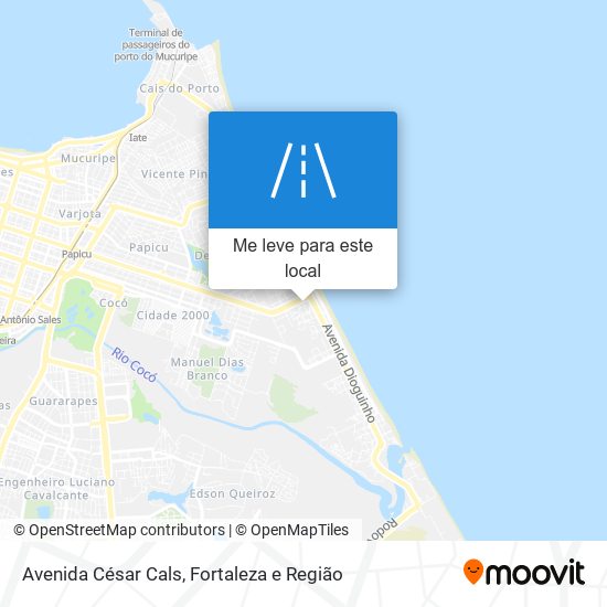 Avenida César Cals mapa