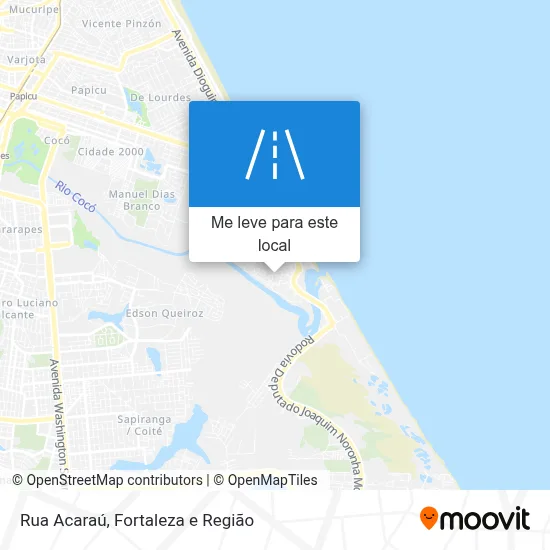Rua Acaraú mapa