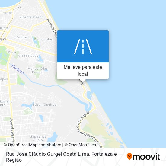 Rua José Cláudio Gurgel Costa Lima mapa