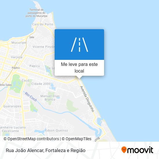Rua João Alencar mapa
