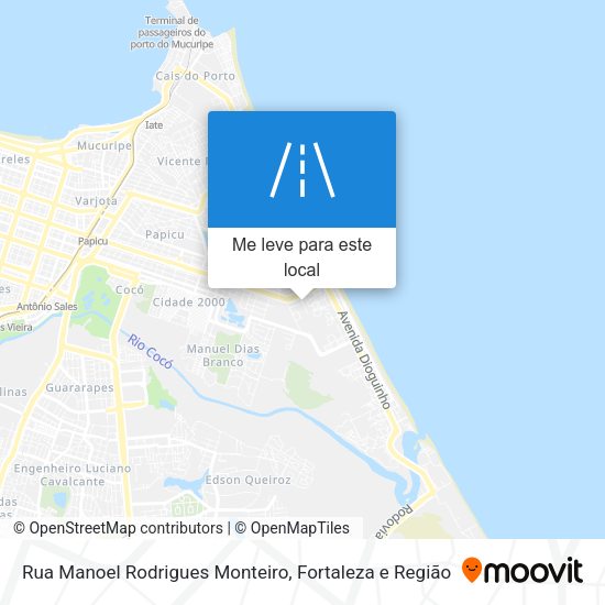 Rua Manoel Rodrigues Monteiro mapa