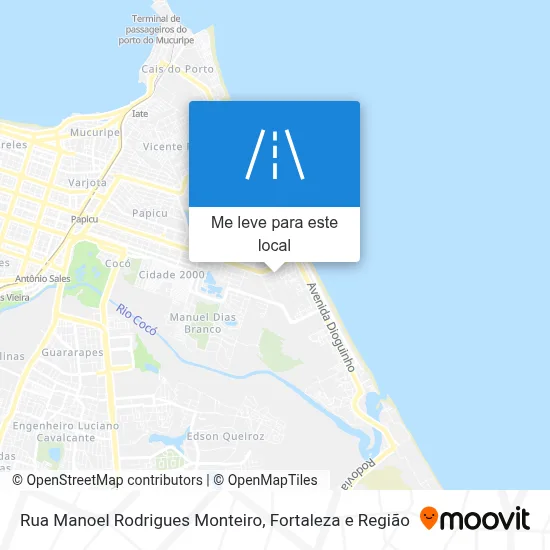 Rua Manoel Rodrigues Monteiro mapa
