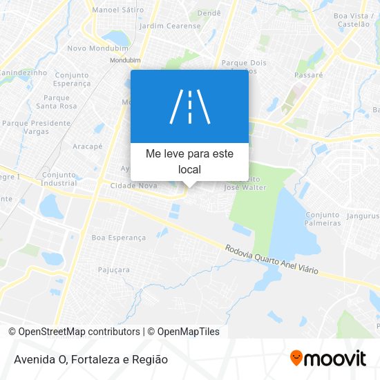Avenida O mapa