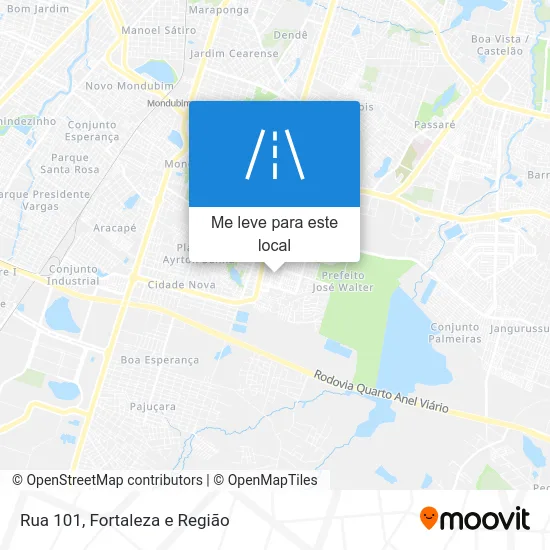 Rua 101 mapa