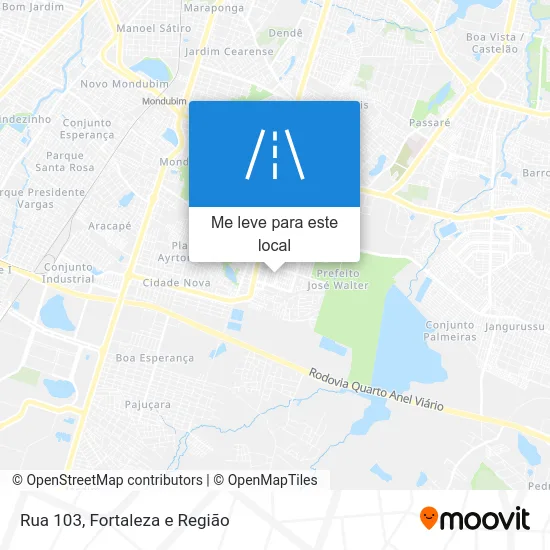 Rua 103 mapa