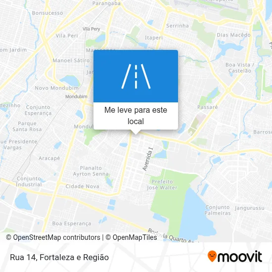 Rua 14 mapa