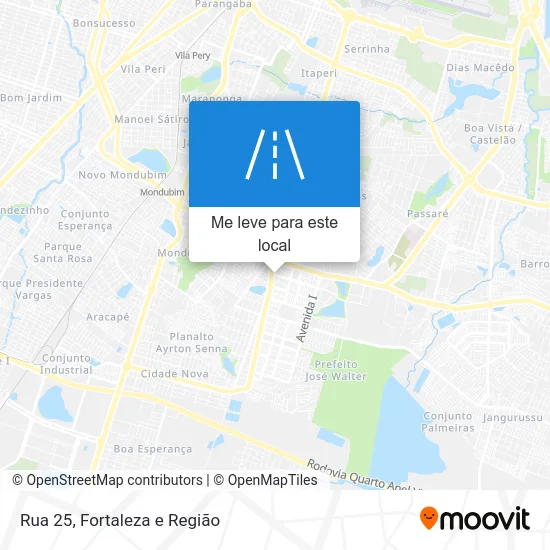 Rua 25 mapa