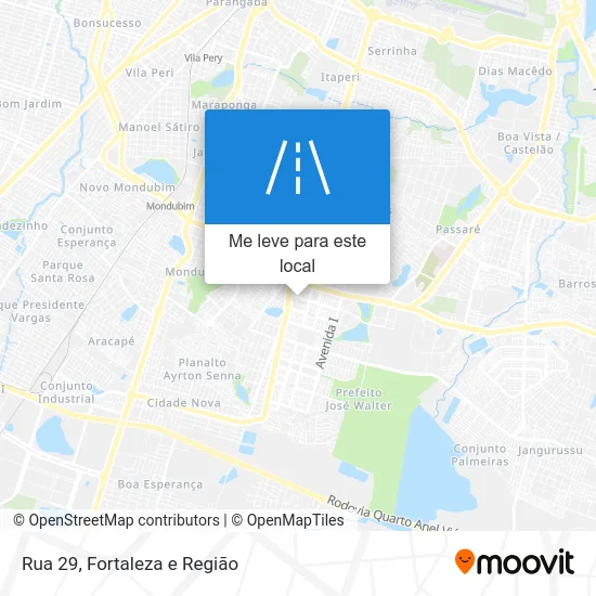 Rua 29 mapa