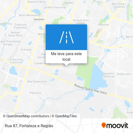 Rua 87 mapa