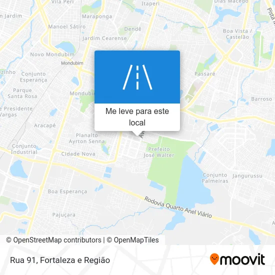 Rua 91 mapa