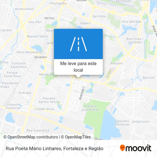Rua Poeta Mário Linhares mapa