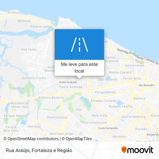 Rua Araújo mapa
