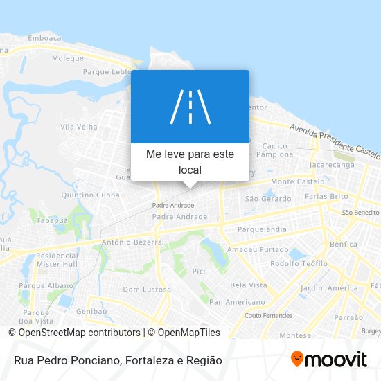 Rua Pedro Ponciano mapa