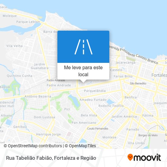 Rua Tabelião Fabião mapa