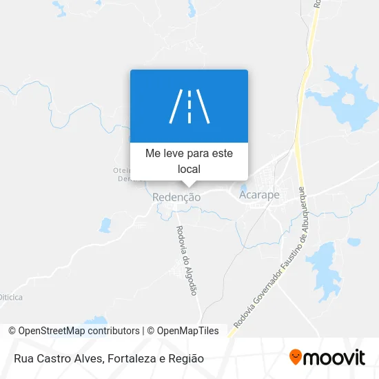 Rua Castro Alves mapa