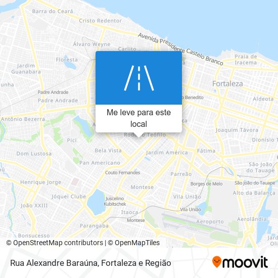 Rua Alexandre Baraúna mapa