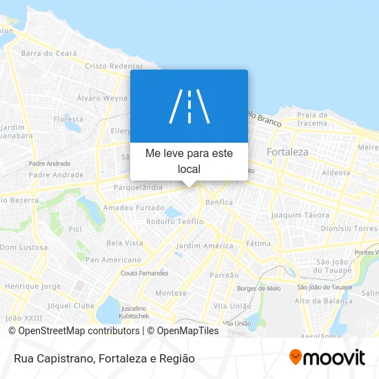 Rua Capistrano mapa