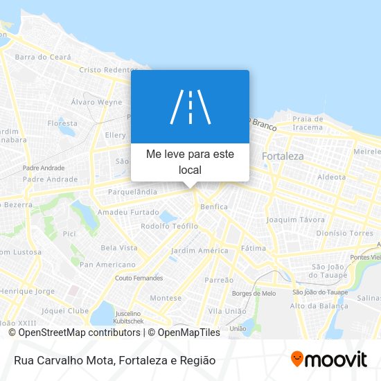 Rua Carvalho Mota mapa
