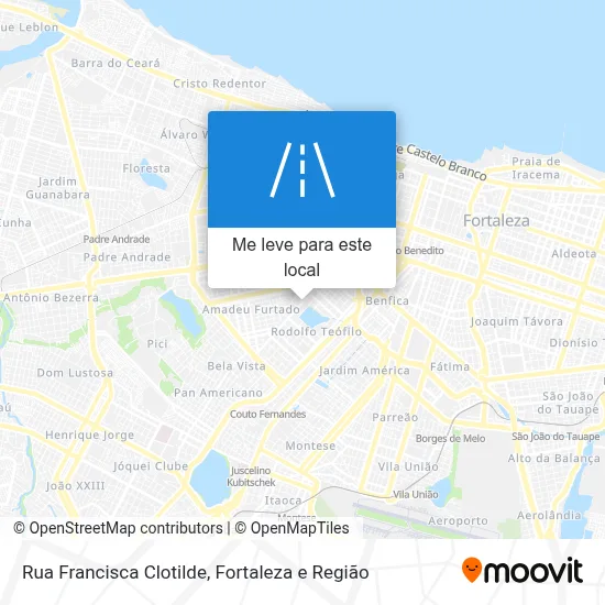 Rua Francisca Clotilde mapa