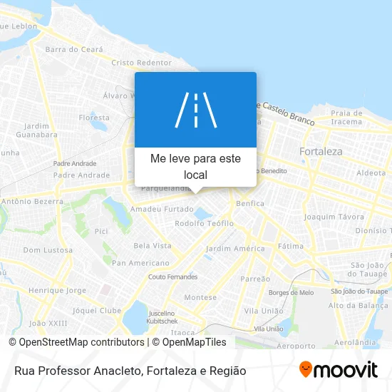 Rua Professor Anacleto mapa