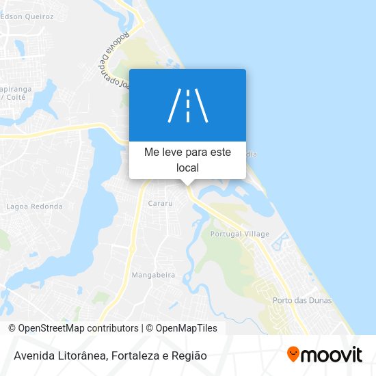 Avenida Litorânea mapa