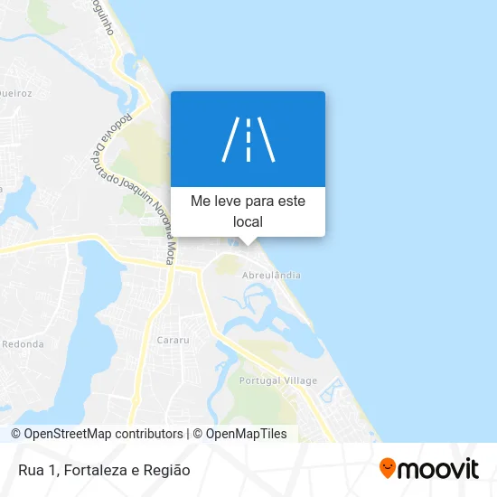 Rua 1 mapa